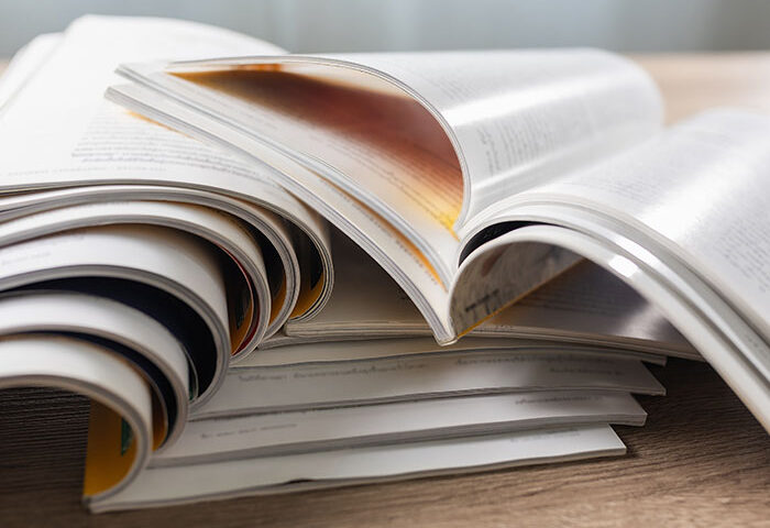 pile of magazines